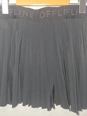OFFLINE by Aerie Real Me Crossover Skirted Short, Black, Size S/P, NWT